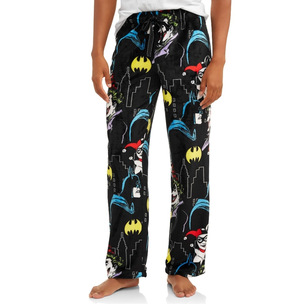 Womens BATMAN Fleece Pajama Lounge Sleep Pajama Pants  Size 2X (18W - 20W) NWT